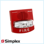Sirena con luz estrobo convencional montaje en pared UL/FM. 4906-9127