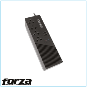Estabilizador 4 tomas electricas,1000VA, 500W, 2USB. FVR-1012