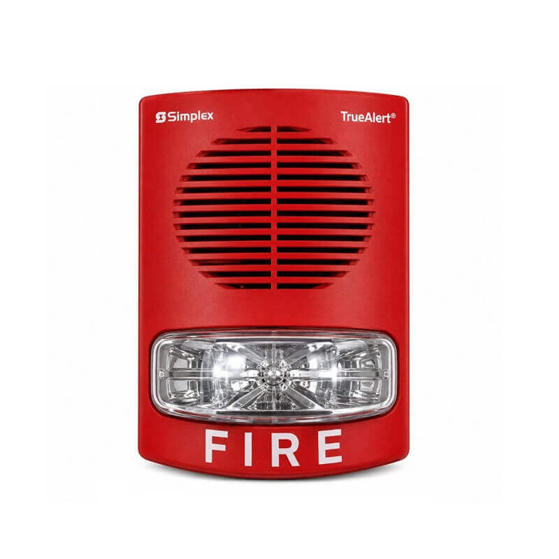 simplex-4906-9151-altavoz-parlante-estrobo 4906-9151 Parlante con luz estrobo convencional montaje en pared UL - Imagen 1