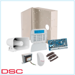 Kit de alarma de 8 zonas expandible hasta 32 zonas con teclado LCD, incluye 7 Piezas