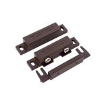 SM‑200Q/BR – Contacto Magnético Liviano para Puertas (Marrón)