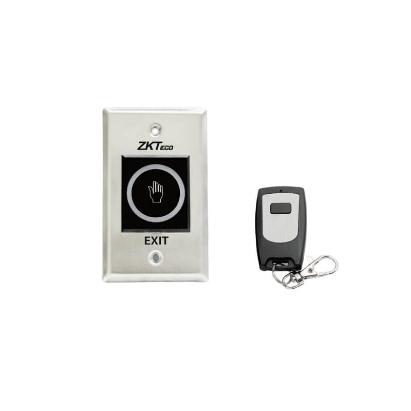 tleb102-r-boton-salida-infrarrojo-zkteco-con-control-rm100 TLEB102-R Botón de Salida ZKTeco Infrarrojo Sin Contacto con Control Remoto RM100 - Imagen 1