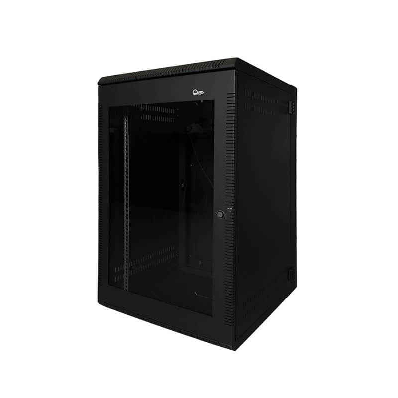 gabinete-pared-abatible-quest-gw-2070 GW-2070 Gabinete de Pared 18U Abatible con Puerta de Vidrio - Imagen 1